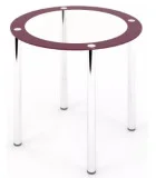 Glass dining table D-12-0 with tempered glass and chrome legs order